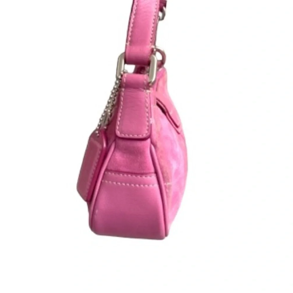 Coach vintage y2k RARE 7558 vintage mini soho Hampton bag pink suede